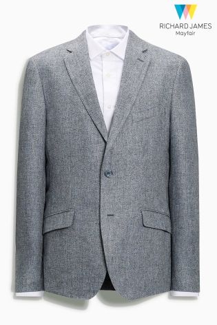 Grey Richard James Speckled Linen Jacket